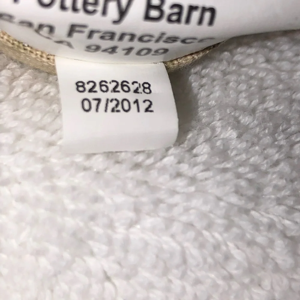 Pottery Barn Floral Standard Pillow Shams Set of Two, Tan with Floral Print, EUC